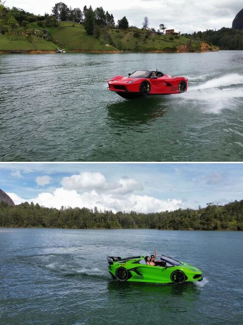 Súper carros acuáticos